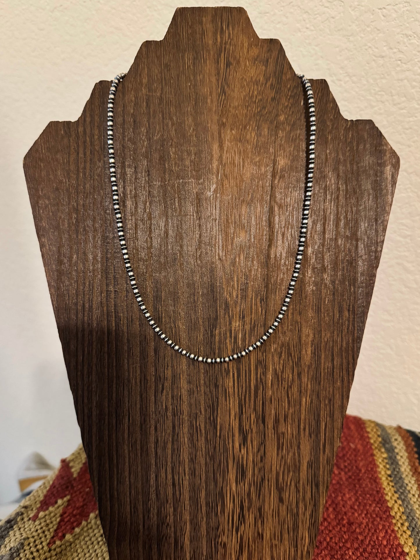 3MM 20” Saucer/Round Navajo Style Pearls